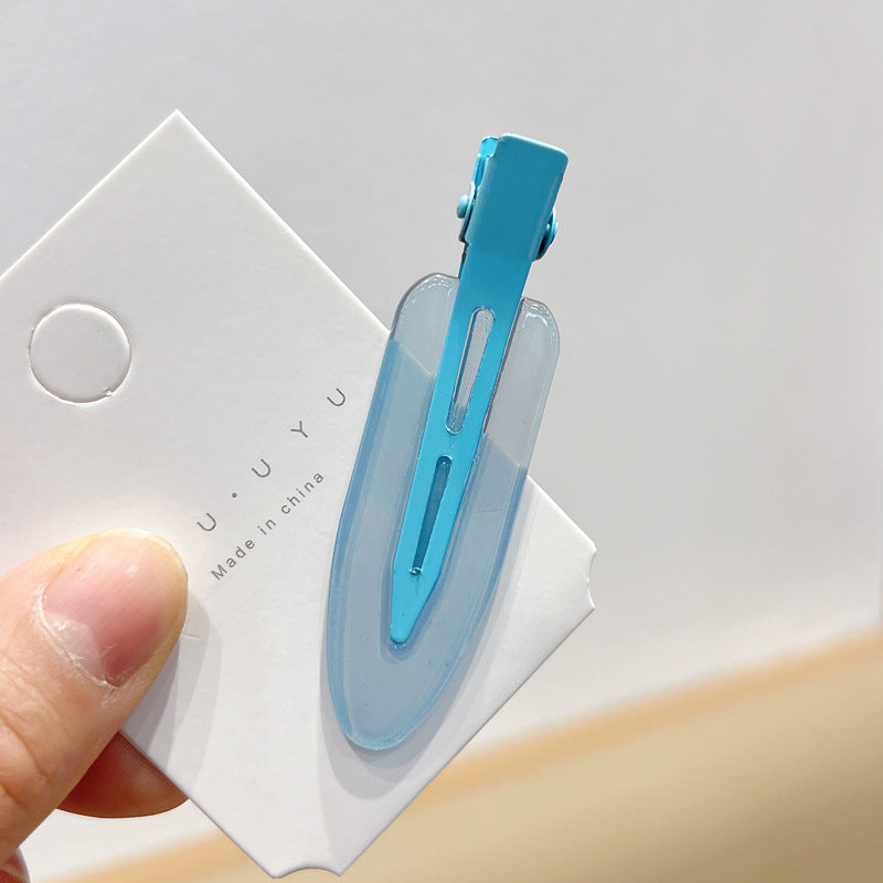 Candy Color Seamless Female Side Fringe Hairpin