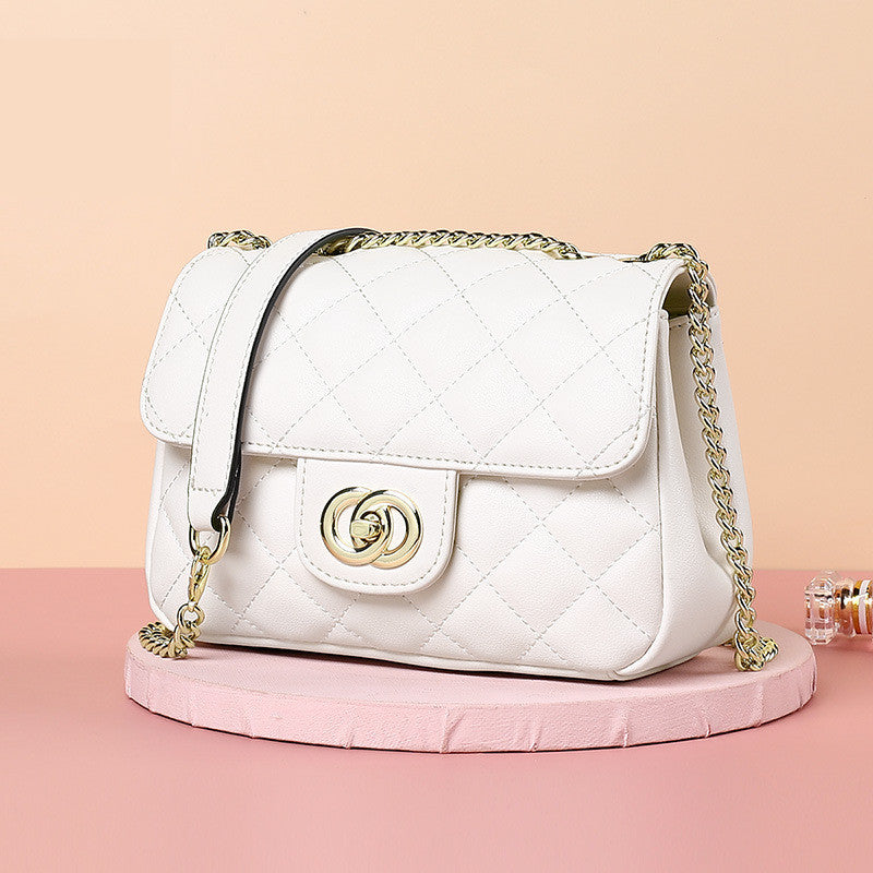 Lingge Chain Fashion Ladies One-shoulder Diagonal Bag