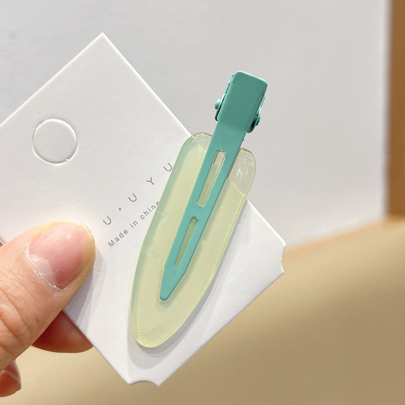 Candy Color Seamless Female Side Fringe Hairpin