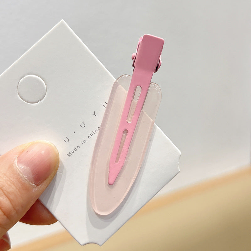 Candy Color Seamless Female Side Fringe Hairpin