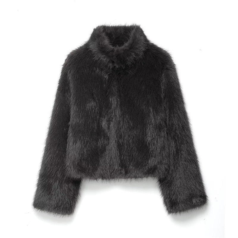Winter Artificial Fur Effect Coat
