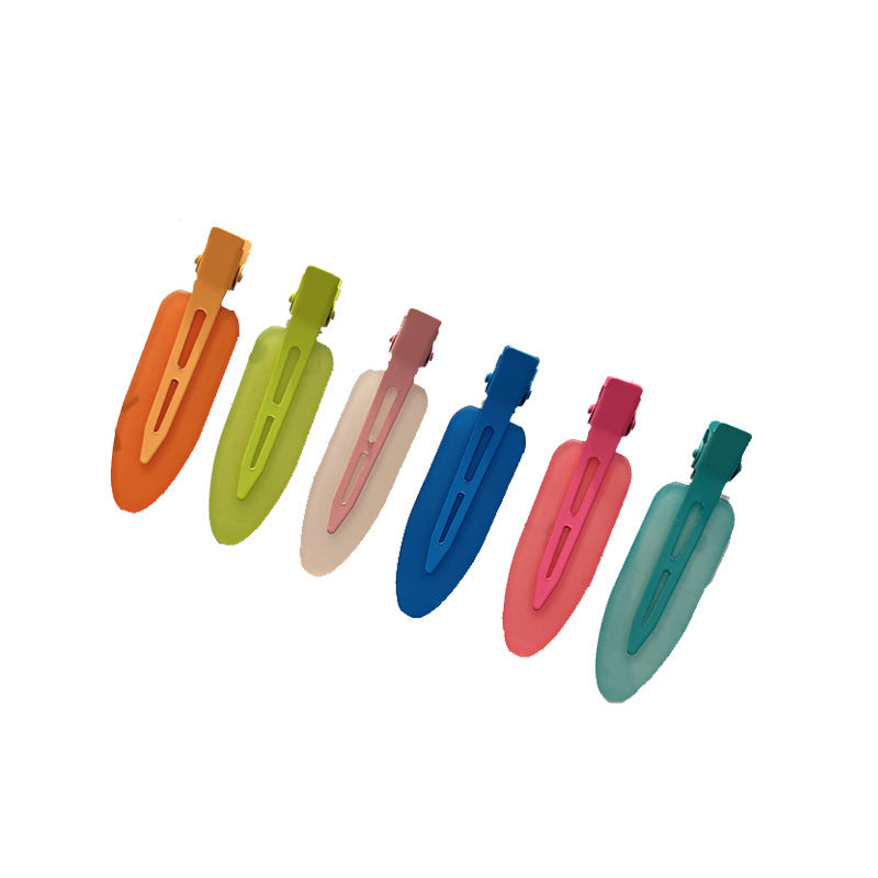 Candy Color Seamless Female Side Fringe Hairpin