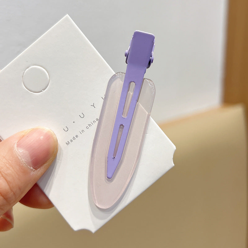 Candy Color Seamless Female Side Fringe Hairpin