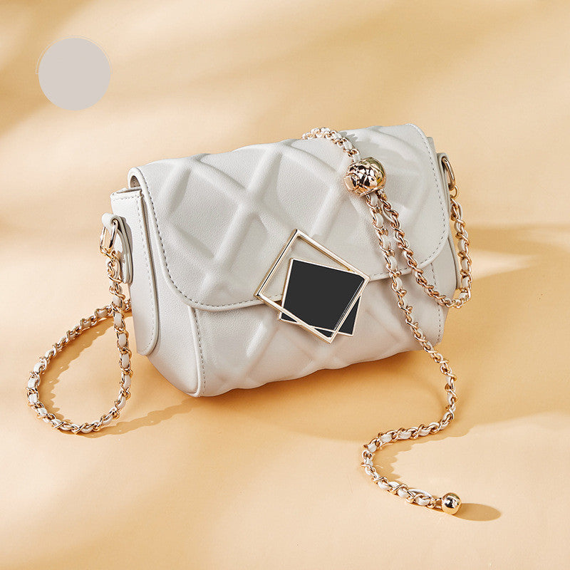 Lingge Chain Fashion Ladies One-shoulder Diagonal Bag