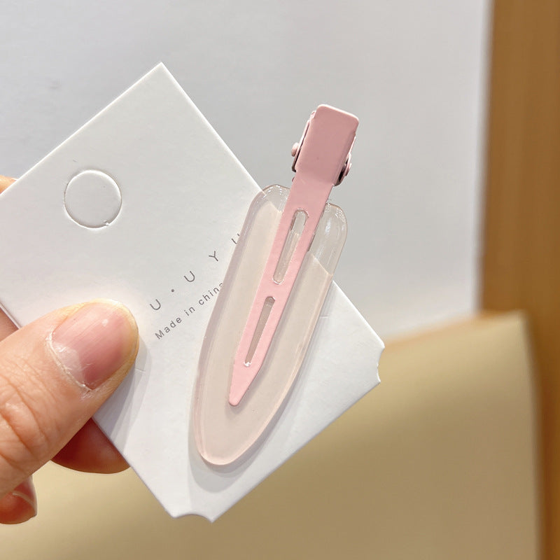 Candy Color Seamless Female Side Fringe Hairpin