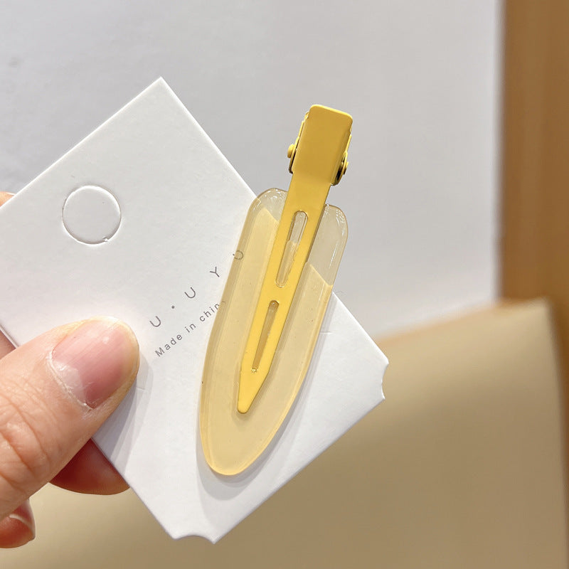 Candy Color Seamless Female Side Fringe Hairpin