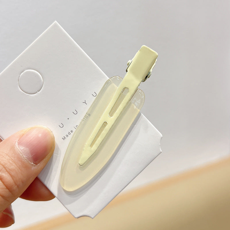 Candy Color Seamless Female Side Fringe Hairpin