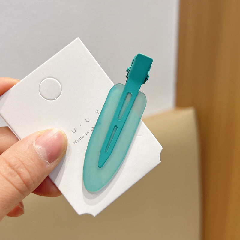 Candy Color Seamless Female Side Fringe Hairpin