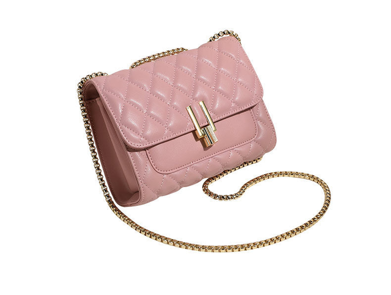 Lingge Chain Fashion Ladies One-shoulder Diagonal Bag